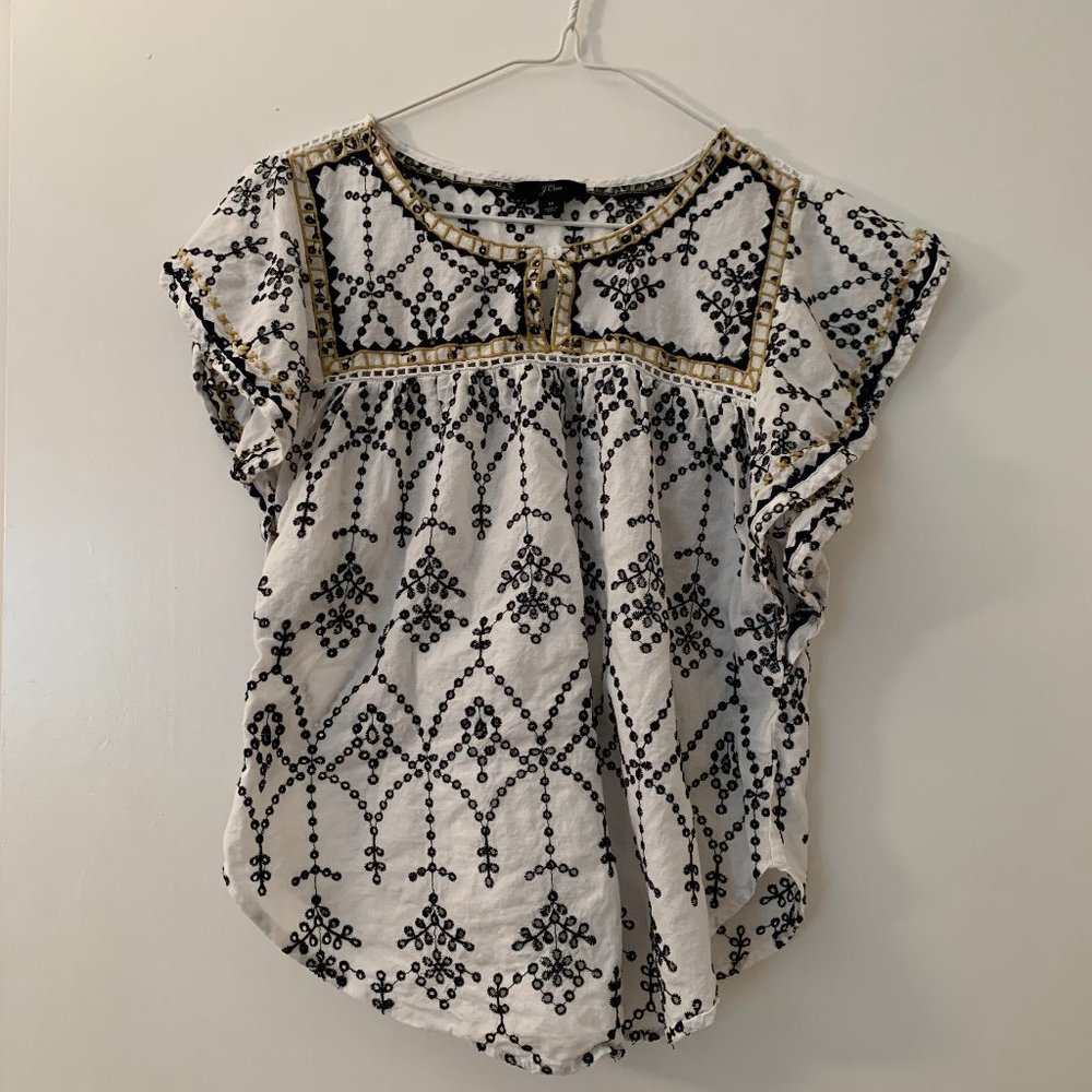 J. Crew | Size: M | Color: White & Black